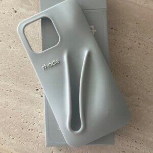 IPhone 14 Pro Max Rhode peptide lip treatment case gray